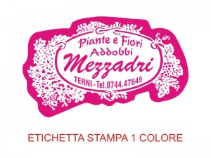Etichette adesive per fioristi, fiorai e vivaisti (mm 53X32)  (cod.17G)